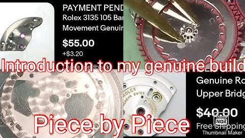 Original Rolex Build from Ebay Parts(Introduction)