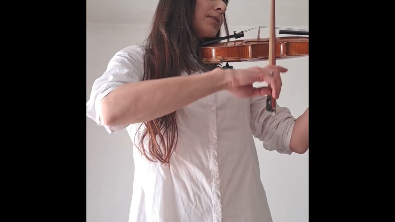 🎻Primera clase de violín / First violin lesson - Practicar cuerdas al aire / Open strings practice 🎻