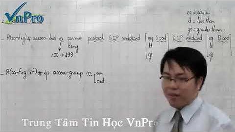 Bài giảng CCNA 20   Bài Giảng Access Control List  Phần 3