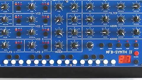 mfb synth II mini song demo
