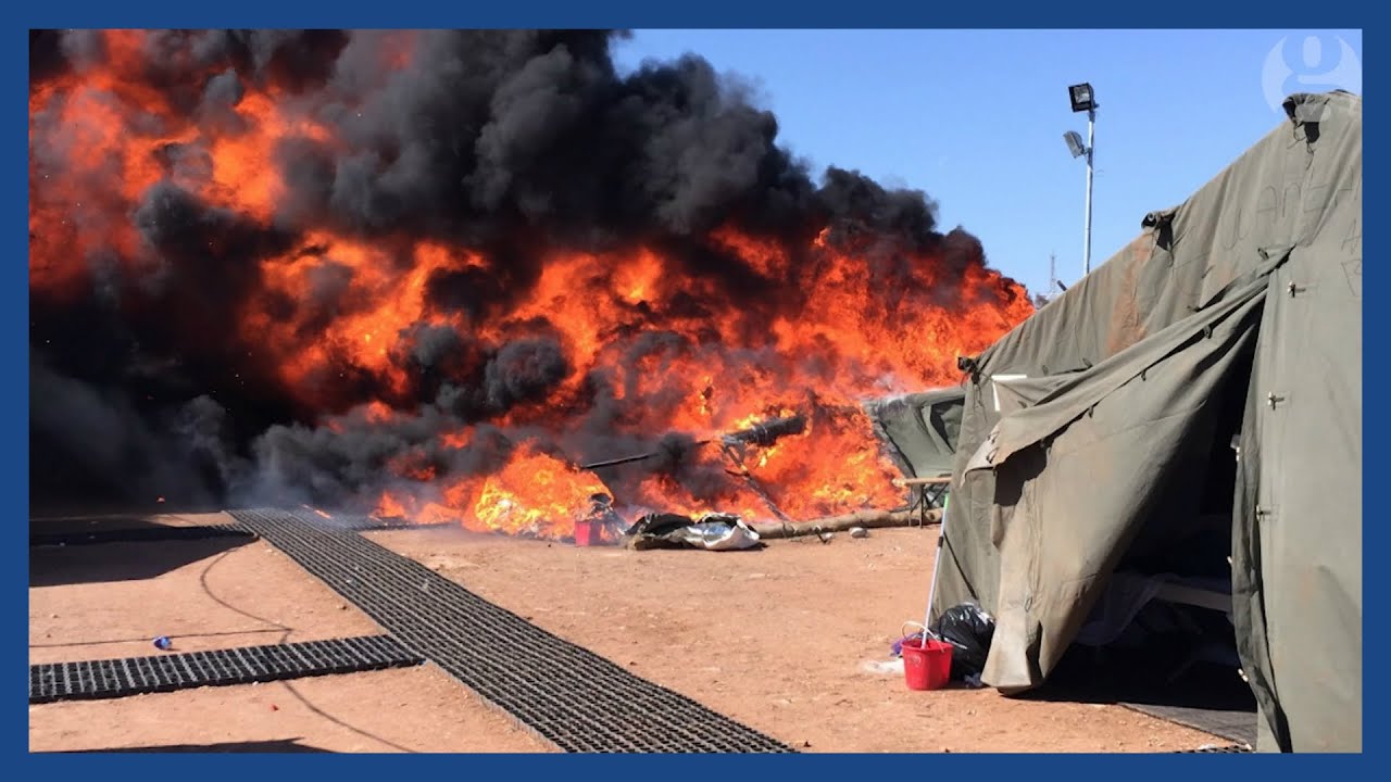 Film backdrop image for Refugees in desperation at British military base in Cyprus (2015)