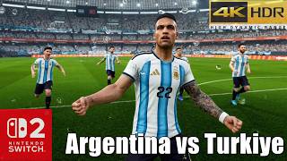 Efootball Kick Off World Cup 2026 | Argentina vs Turkiye Knockout Gameplay Nintendo Switch 2 4K HDR