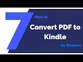 How to Convert PDF to Kindle or EPUB on Windows | PDFelement 7