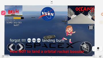 How NOT to land a spacex orbital rocket booster (first stage landing simulator)