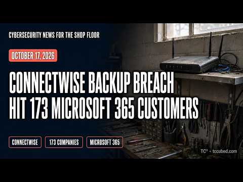 ConnectWise Backup Breach Exposes 173 Companies and Critical Nextcloud Flaw Under Active Attack