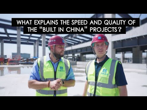 What explains the speed and quality of the "Built in China" projects?