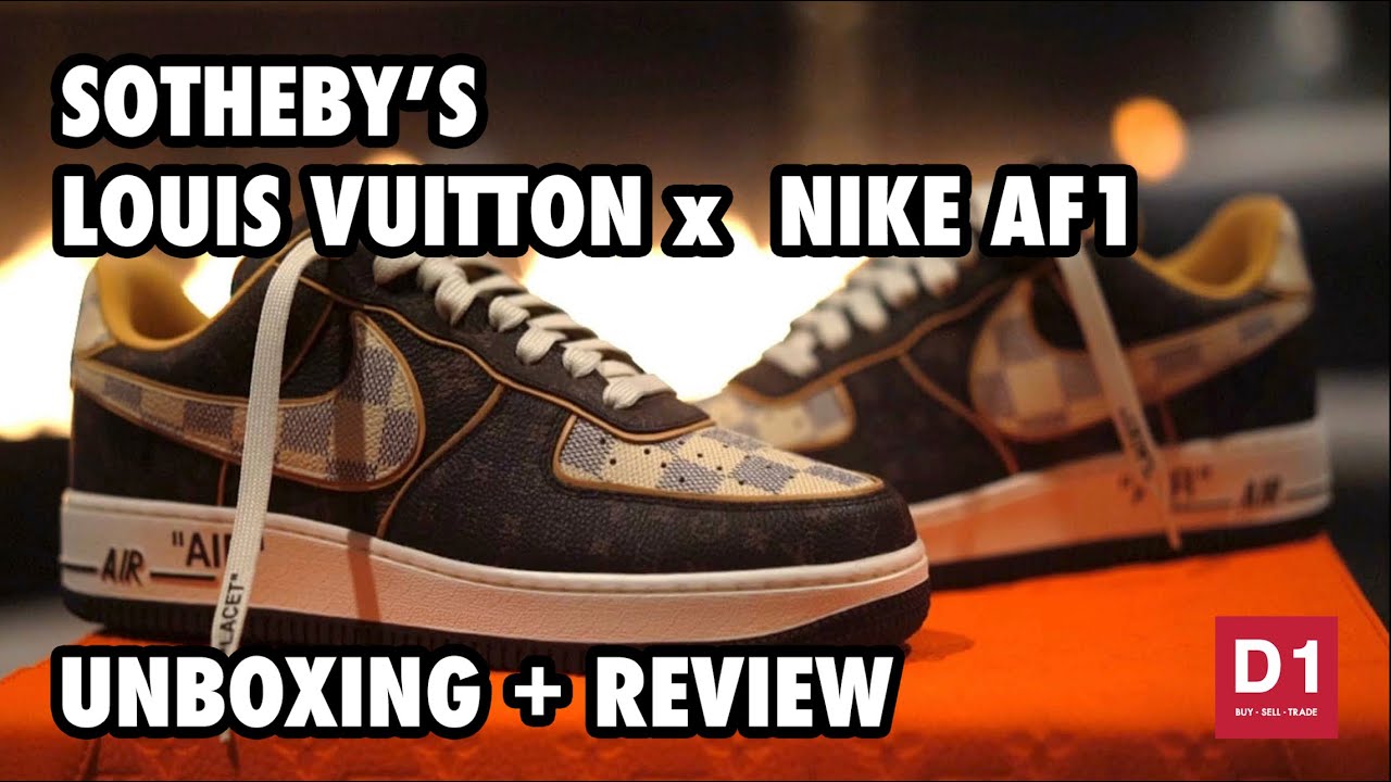 District One NY  Sotheby's x Louis Vuitton x Nike Air Force 1 - Unboxing &  Review 