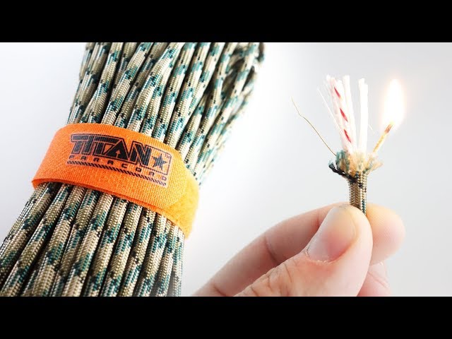 Titan Survival Survivorcord Overview  Firestarter, Snare Wire, and Fishing  Line Paracord 