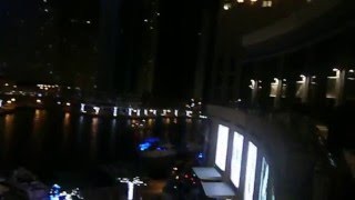 Dubai Marina at Night from Marina Mall