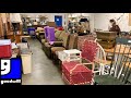 GOODWILL FURNITURE SOFAS CHAIRS TABLES DECOR KITCHENWARE SHOP WITH ME SHOPPING STORE WALK THROUGH