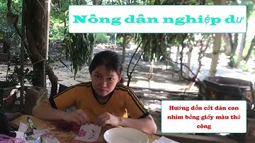 Nông dân nghiệp dư  | Hướng dẫn cắt dán con nhím bằng giấy màu thủ công