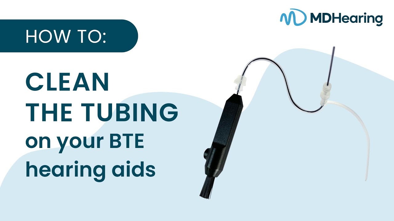 How to clean your BTE hearing aid tubing YouTube