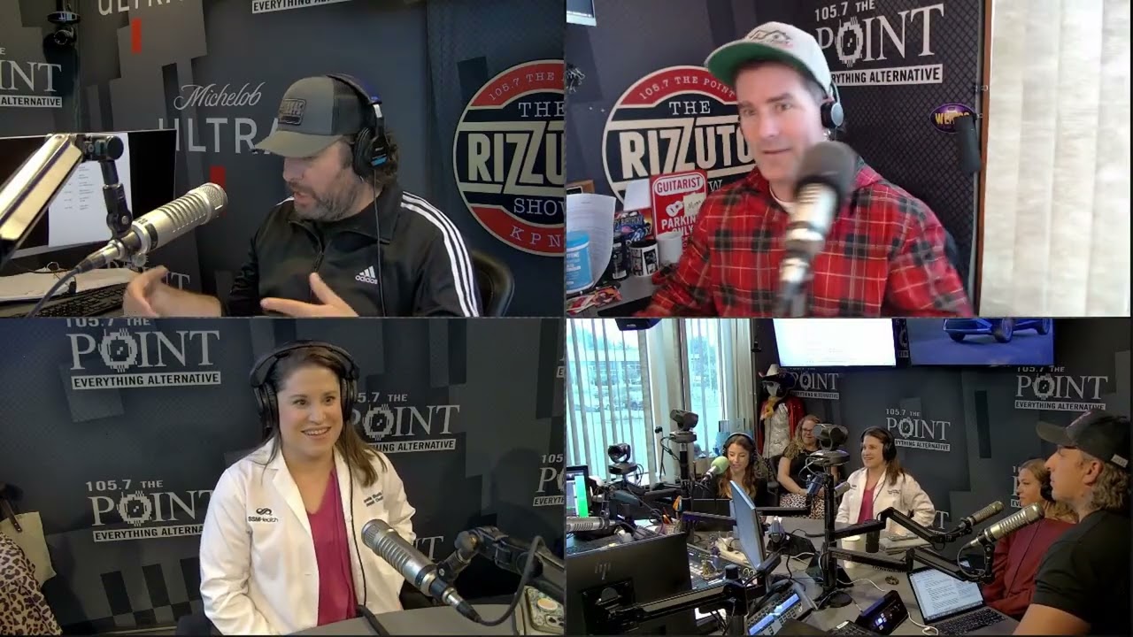 Шоу Риззуто на канале 105.7 The Point и хирург-маммолог SSM Health доктор Бантинг разбирают маммо...