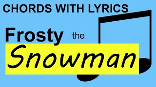 Frosty the Snowman Chords, Lyrics and Metronome