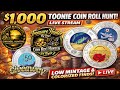 1,000 Toonie Coin Roll Hunt LIVE!  Looking For Low Mintage &amp; Colorized Finds