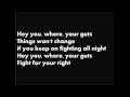 A.C.A.B. -  fight for your right (lyric)