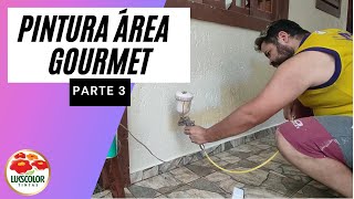 Pintamos a Nossa Área Gourmet da Chácara com Compressor Fácil Fácil