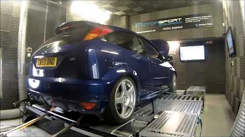 Focus Rs MK1 In For Live Mapping On the Dyno at Motorsport Developments In Blackpool Lancashire