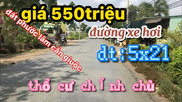 (đất đã Bán) giá rẻ phước lâm cần giuộc ,giá 550triệu,đường xe hơi,dt 108m thổ cư chính chủ