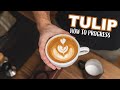 How to improve tulip pattern   latte art tutorial