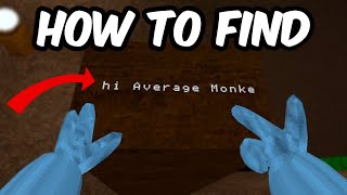 How To Find The 'HI AVERAGE MONKE' TEXT In BIG SCARY!!!