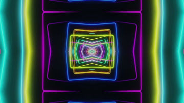 One Hour 4K I Colorful Neon  I  I INFINITE LOOP I Relaxing Screensaver