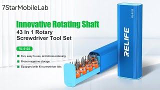Relife RL-5122 43-in-1 Precision Magnetic Rotary Screwdriver Tool Set