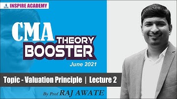 CMA theory booster lecture 2 I Valuation priciple I CS Executive revision