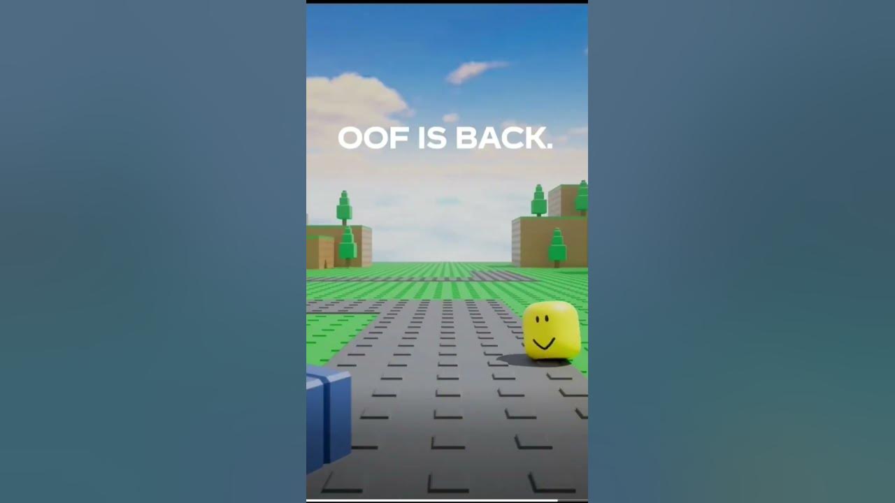 The World is HEALING! Roblox OOF Sound Returns #viral #viralshort #roblox #update #robloxnews
