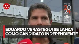 El actor Eduardo Verástegui se registra como candidato independiente a la presidencia