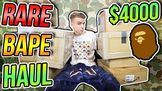 4000 RARE BAPE HAUL CLOTHES ACCESSORIES 57 ITEMS Blazendary Mailtime 13