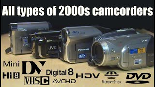 All types of 2000s camcorders explained