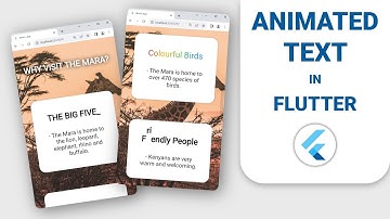 Animated Text using the animated_text_kit package - Flutter Tutorial with example app.