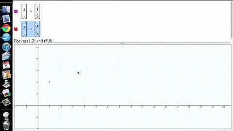 Ellipse7of8  Advanced constructing an ellipse from arbitrary foci (part 1)