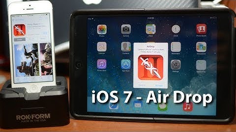 iOS 7 AirDrop Demo With iPhone 5 & iPad Mini
