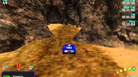 Re-Volt Custom Track Kanyon by Hessen, 8 Lap Race