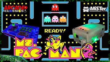 Ms. Pac-Man 1982 (Arcade) MiSTer FPGA Emulation with DIY Arcade Stick #mspacman #arcade #retrogaming