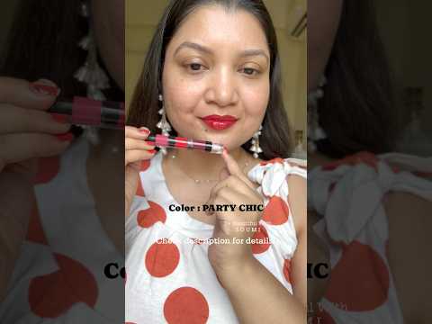 LAKME ULTIMATE GLAM 4 IN 1 LIP STACK | Lip  and hand swatches #makeup #lipstick #shorts