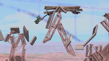 BeamNG Drive Destructible Bridge Crashes
