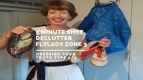 Five minute shoe declutter in our basement - Dressing Your Truth (Type 1/4)