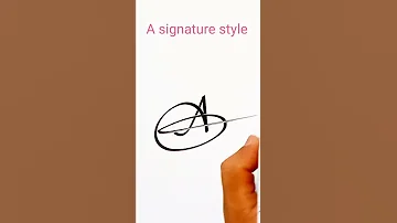 Letter A Signature Style Shorts 