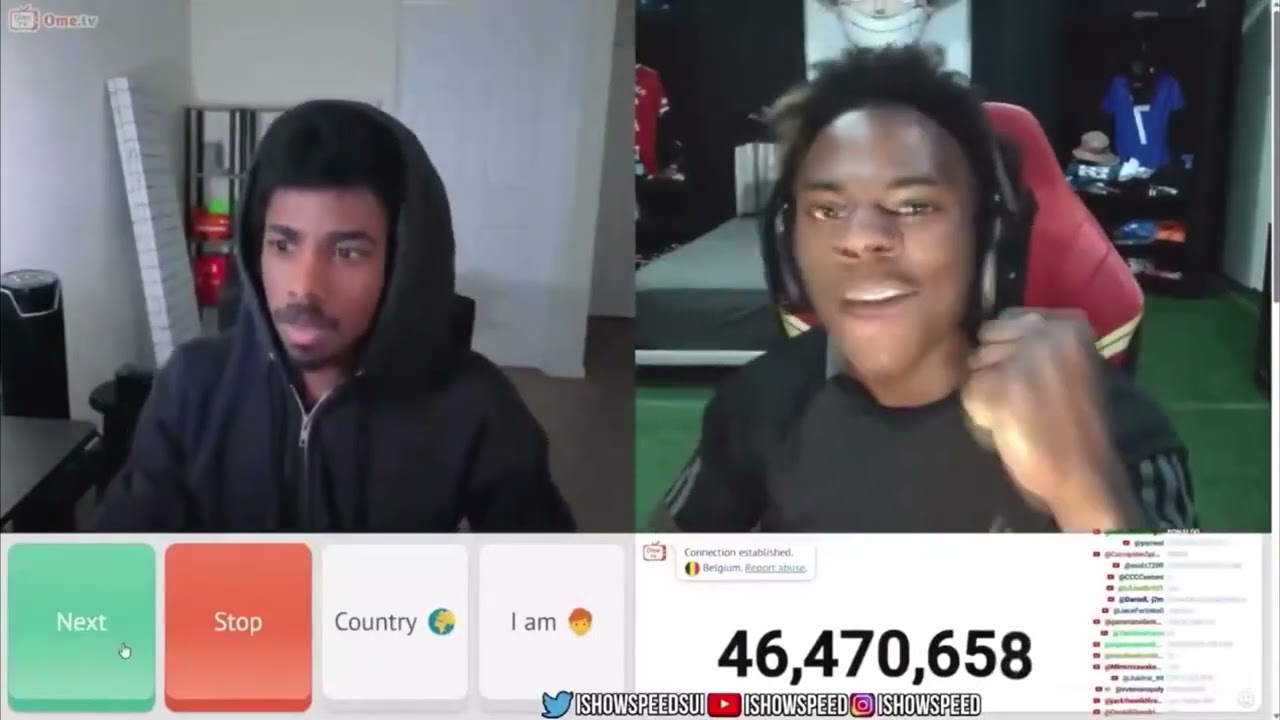 iShowSpeed met the famous FAKE skip troll guy on Omegle