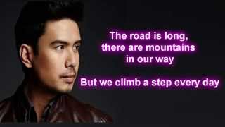 Video thumbnail of "Christian Bautista - Up Where We Belong (Lyrics)"