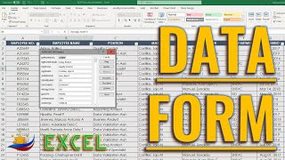 Excel Data Form (No VBA needed)
