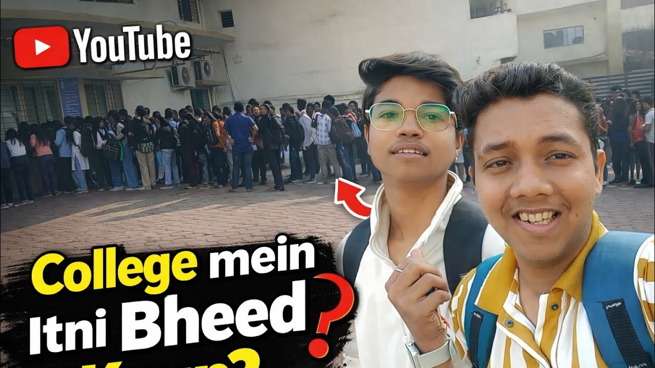 College mein itni Bheed 😲 kyu? 🤯... #vlog 