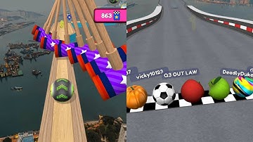 GOING BALLS‏ - ACTION BALLS-SPEEDRUN GAMEPLAY, Funny Fails and Impossible tricks