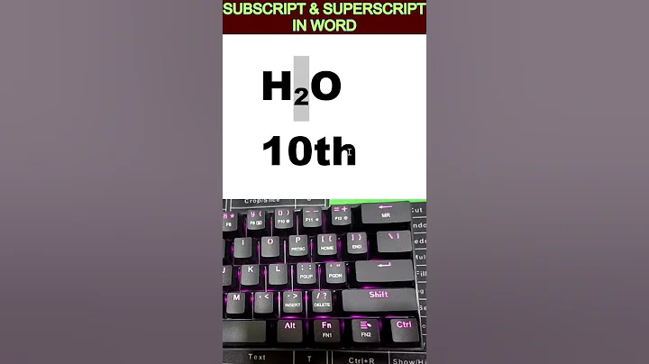 Subscript & Superscript Shortcut in MS Word 💻 | Easy Keyboard Tricks #Shorts📝