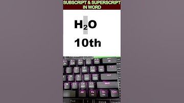 Subscript & Superscript Shortcut in MS Word 💻 | Easy Keyboard Tricks #Shorts📝