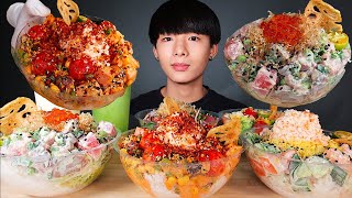 Asmr Poke Go Hawaiian Sashimi Poke Bowls Salmon, Octopus, Tuna Eating Sound Mar Asmr