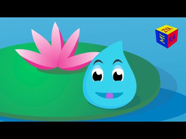 Water cycle for kids educational cartoon for children. Water droplet’s adventure class=
